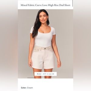 Mixed Fabric shorts. Abercrombie